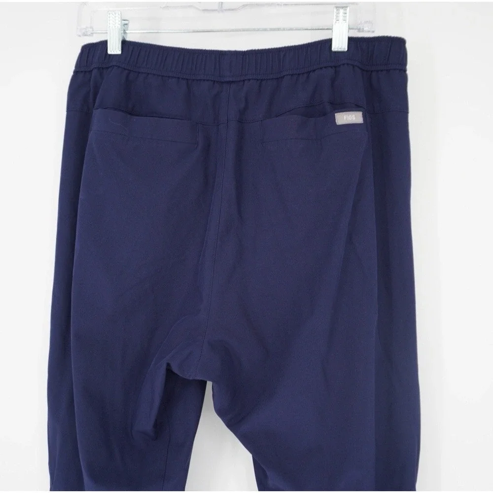 Figs Men's Tansen Jogger Scrub Lined Pants Navy Medium Short Nursing Scrubs